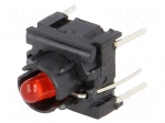 Microswitch TACT | SPST-NO | Pos: 2 | 0.05A/24VDC | THT | none | 10x10mm