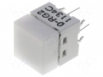 Switch: keypad | Pos: 2 | SPST-NO | 0.05A/24VDC | white | LED | red/green