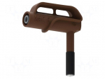 Adapter | 4A | brown | Tip diameter: 6.6mm | Socket size: 4mm | MGP
