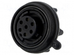 Connector: circular | socket | female | PIN: 7 | 5A | 250V | IP68 | UL94V-0