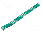 Rope | polypropylene | &Oslash;rope: 12mm | L: 50m | with a core | green