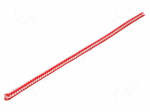 Rope | polypropylene | &Oslash;rope: 6mm | L: 100m | with a core | white-red
