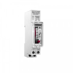 DIN-rail timer with one channel and daily program, quartz drive, analogue