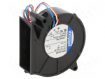 Fan: DC | blower | 75x75x27mm | 28m3/h | 51dBA | ball bearing | 4400rpm