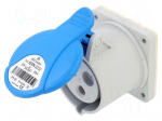 Connector: AC supply 3-phase | socket | female | 32A | 230VAC | IP54