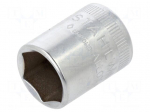 Socket: 6-angles | socket spanner | 13mm | 1/4" | steel