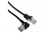 Patch cord | F/UTP | Cat 6 | RJ45 plug,RJ45 right angled plug | Cu
