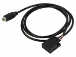 Aux adapter | Jack 3.5mm socket,Quadlock | Opel | screw