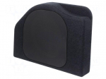 Car loudspeaker enclosure | MDF | black | textil | 15l | 10" | 274mm