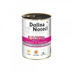 DOLINA NOTECI Premium Junior rich in turkey hearts - wet food for puppies of medium and large breeds - 400g