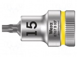 Socket: Torx&reg;-bit | TX15 | 3/8" | 35mm | Chrom-vanadium steel | Zyklop