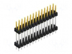 Connector: pin strips | pin header | male | PIN: 28 | THT | 3A | 250V | SL 6