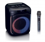 Lenco PA-101BK Portable speaker with microphone