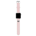 Karl Lagerfeld Choupette Head viedpulksteņa siksniņa priek&scaron; Apple Watch (38/40/41 mm) | silikons | rozā
