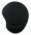 Gembird Gel Soft Wrist peles paliktnis ar roku balstu melns