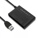 Qoltec 50644 cietā diska adapteris | USB 3.0 uz SATA3 2,5 collas | HDD | SSD | Melns