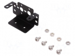 Bracket | Application: standard type servo | black | Mat: aluminium