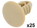 Trim clip | 25pcs | Alfa Romeo,Fiat,Lancia | L: 19mm | polyamide
