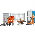 Bruder bworld construction site set, backdrop