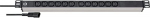 Brennenstuhl Alu-Line 19 12-way, power strip (black/silver, 1U, IEC connector)