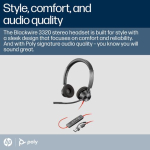 Poly Headset Blackwire Stereo 3320 USB-C/A Teams Zert.