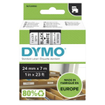 DYMO D1 kirjapael 53713 24mmx7.0m must-valge