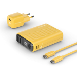 RealPower Powerbank PB-10000 komplekt Yellow 10.000mAh