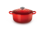 Le Creuset Signature &uuml;mmargune r&ouml;stimispott 22cm cherry red (21177220602430)