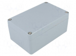 Enclosure: multipurpose | X: 80mm | Y: 125mm | Z: 58mm | aluminium | grey