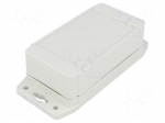 Enclosure: multipurpose | X: 66mm | Y: 120mm | Z: 42mm | 1555F | ABS | grey
