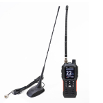 Portable CB radio station package PNI Escort HP 102 multi standard, 4W, 12V-24V, AM-FM with CB antenna PNI Extra 48 with magnet