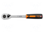 Wrench: rattle | 1/2" | T-1000 | with switch | 285mm | Teeth: 90