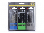 Drill set | Application: for stone,wood,metal,plastic | Pcs: 16