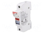 Fuse holder | cylindrical fuses | 10,3x38mm | Mounting: DIN | 32A