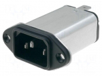 Connector: AC supply | socket | male | 4A | 250VAC | IEC 60320 | -25&divide;85&deg;C