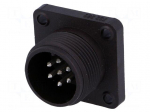 Connector: circular | socket | Series: CM | IP67 | PIN: 7(6+1) | male | 10A