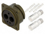 Connector: circular | VG95234 | socket | female | PIN: 5(2+3) | crimped