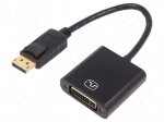 Cable | DisplayPort 1.2 | DisplayPort plug,DVI-I (24+5) socket