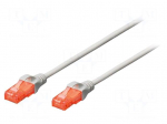 Patch cord | U/UTP | 5e | stranded | CCA | PVC | grey | 25m | 26AWG