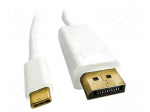Adapter | DisplayPort 1.2,HDCP,USB 3.0 | 2m | Colour: white