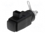 Laboratory clamp | black | 300VDC | 16A | Contacts: nickel | -25&divide;90&deg;C