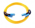 SC-SC patch cord/ 90 degree angled/ duplex/ SM/ 1m