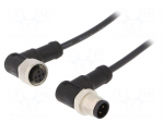 Cable: for sensors/automation | PIN: 4 | M12-M12 | 1m | plug | plug | 250V