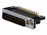 D-Sub | PIN: 25 | socket | male | angled 90&deg; | THT | UNC4-40 | 5A | 20m&Omega;