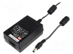 Power supply: switched-mode | 9VDC | 3.11A | Out: 5,5/2,1 | 28W | 86%