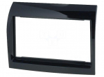 Radio mounting frame | Citro&euml;n,Fiat,Peugeot | 2 DIN | black gloss