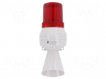 Signaller: lighting-sound | 24VDC | bulb BA15D | red | IP43 | &Oslash;75x213mm