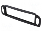 Radio mounting frame | Citro&euml;n | 1 DIN | black