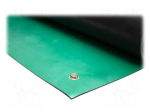 Mat: bench | ESD | green | L: 1.2m | Width: 0.6m | Thick: 2mm | rubber