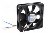 Fan: DC | axial | 12VDC | 60x60x15mm | 29m3/h | 27dBA | slide | 3900rpm